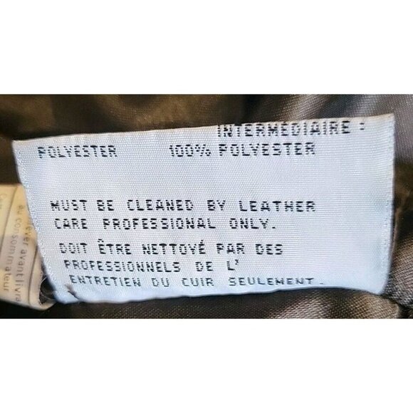 Andrew Marc Addition Women Brown Bomber Leather Jacket Faux Fur Collar Small VTG - Picture 14 of 16